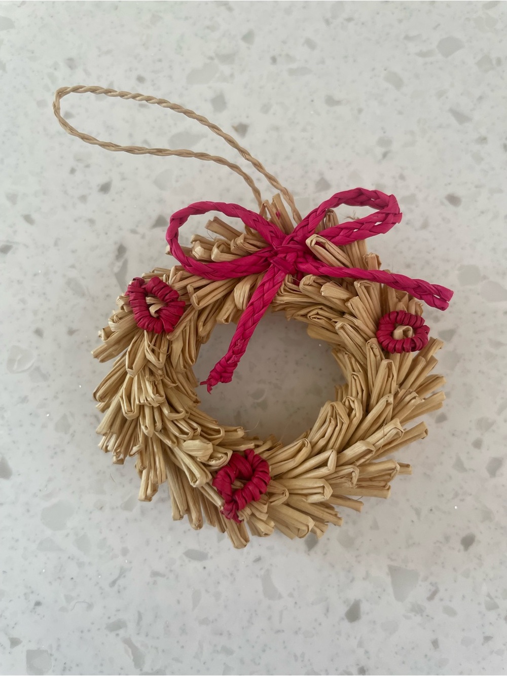 Mini Rustic Straw Traditional Folk Christmas Ornament